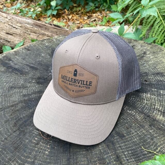 Brown Gray Trucker Cap
